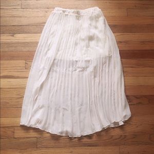 Love Culture Cream Midi Skirt